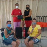 Church singers thrilled with their new sound equipment!