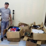 Clothing & shoes that will be distributed throughout the Baracoa area.