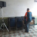 Chairs sent to Seminario Nazaret in Cienfuegos.